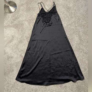 Banana Republic satin open back dress